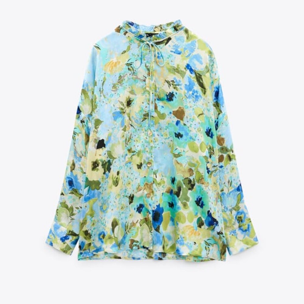 ZARA Printed Blouse